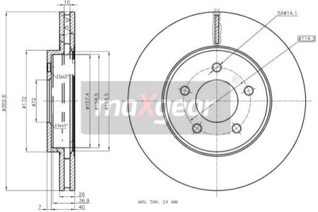 TARCZA HAM. MAZDA P. TRIBUTE 00-