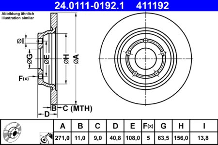 TARCZA HAMULC. FORD FOCUS IV 18- TYŁ