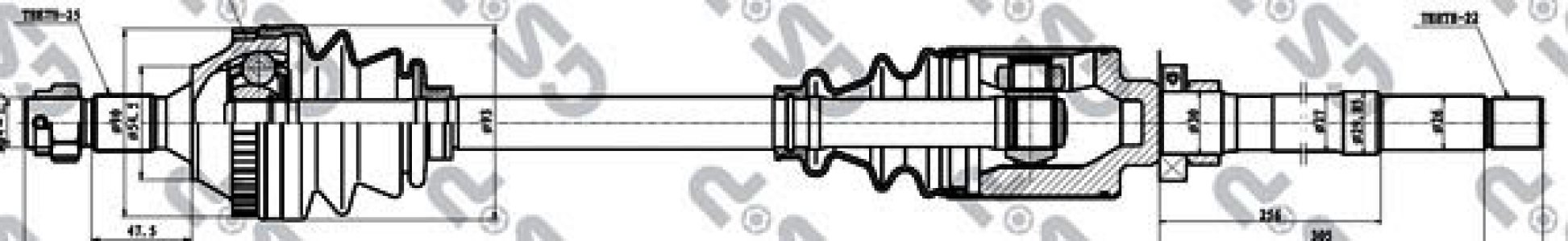 Półoś napędowa GSP 210188 