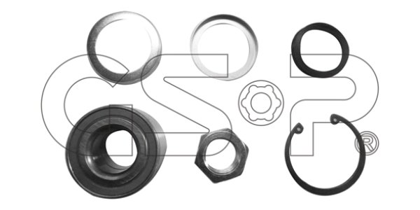 ŁOŻYSKO, ZESTAW NAPRAWCZY PIASTY DACIA