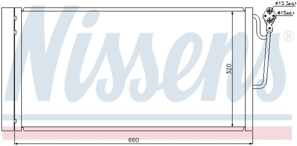 Chłodnica klimatyzacji z osuszaczem NISSENS 940118 64536941084