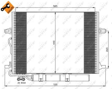 Chłodnica klimatyzacji z osuszaczem NRF 35517 2115000154