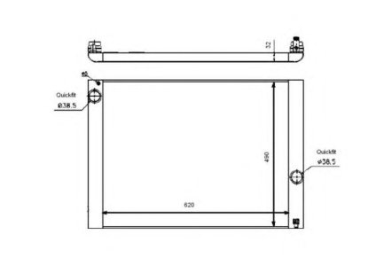 Chłodnica silnika NRF 53729 7519211