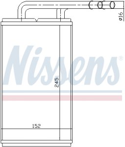 Nagrzewnica NISSENS 71740 95VW18476AC