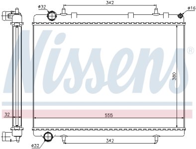Chłodnica silnika NISSENS 63601 1330K1