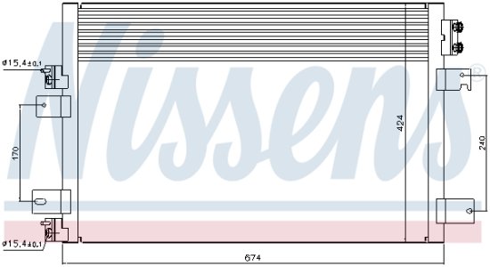 Chłodnica klimatyzacji NISSENS 940151 68004053AA