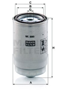 FILTR PALIWA MANN-FILTER WK8060Z HYUNDAI KIA
