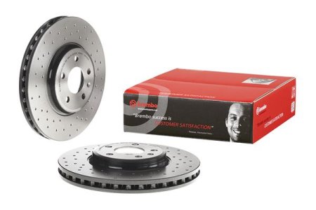 Tarcza hamulcowa BREMBO 09 A758 1X 8K0615301A AUDI A4  07- PRZÓD