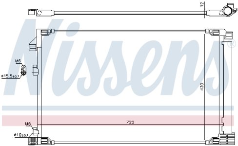 CHŁODNICA KLIMATYZACJI NISSENS 941217 8846078010 LEXUS