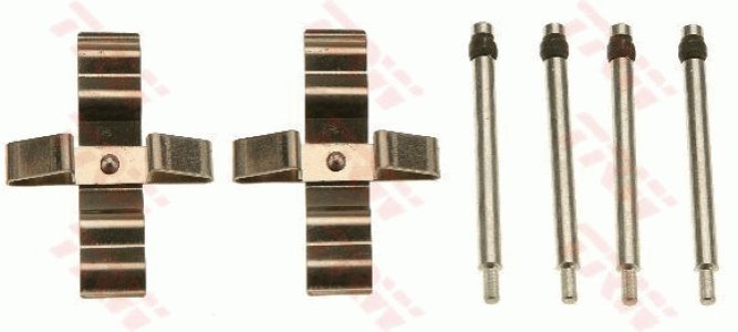 Zestaw montażowy klocków hamulcowych TRW PFK631 