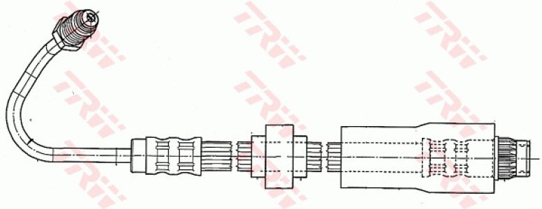 Przewód hamulcowy giętki TRW PHB542 