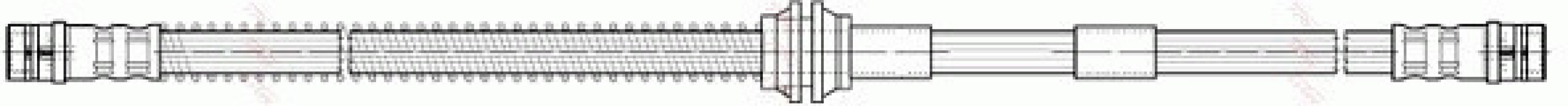 Przewód hamulcowy giętki TRW PHA415 7L0611701C