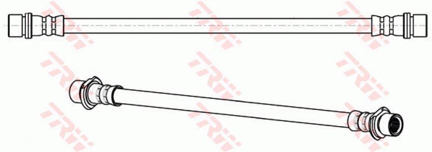 Przewód hamulcowy giętki TRW PHA482 