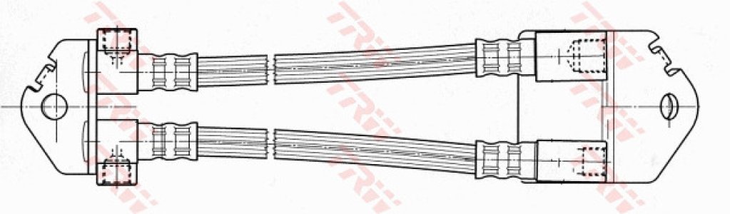 Przewód hamulcowy giętki TRW PHA497 