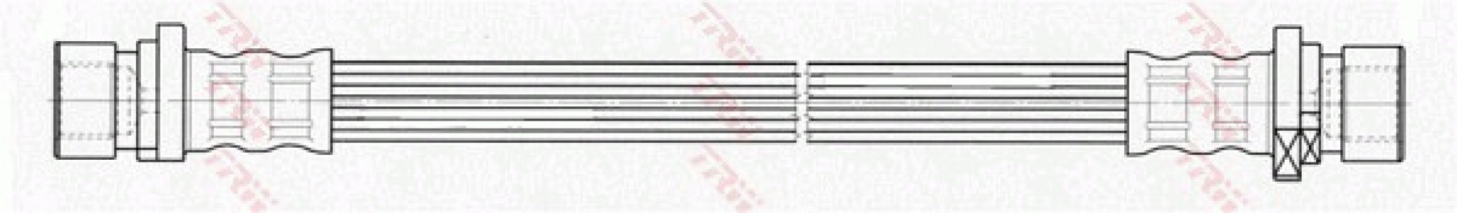 Przewód hamulcowy giętki TRW PHA504 