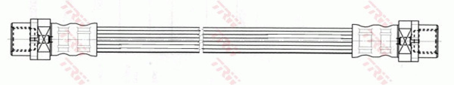 Przewód hamulcowy giętki TRW PHA512 