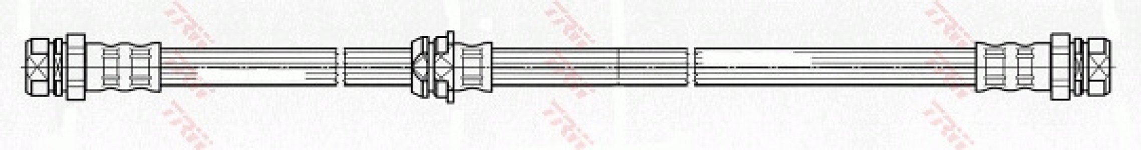 Przewód hamulcowy giętki TRW PHA513 