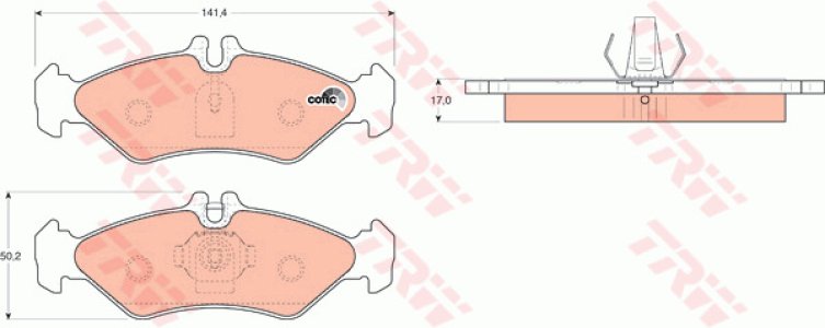 Klocki hamulcowe TRW GDB1262 21621173