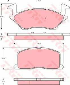 Klocki hamulcowe TRW GDB878 21948136