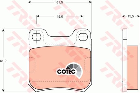 Klocki hamulcowe TRW GDB915 21050158