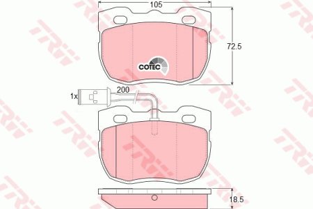 Klocki hamulcowe TRW GDB1093 21459185