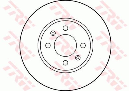 Tarcza hamulcowa TRW DF1627 4002143