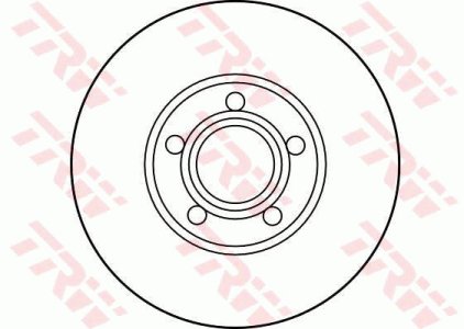 Tarcza hamulcowa TRW DF2650 4A0615301B