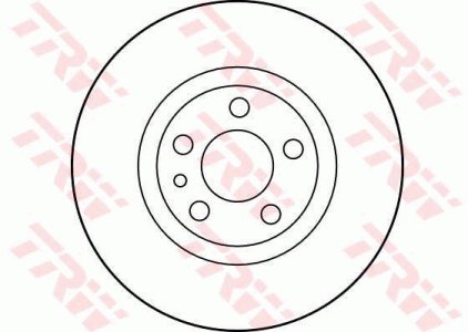 Tarcza hamulcowa TRW DF2716 1309392080