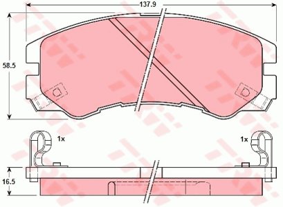 Klocki hamulcowe TRW GDB1186 21845165