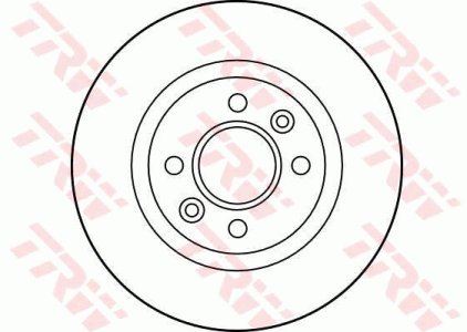 Tarcza hamulcowa TRW DF1017 7701204283