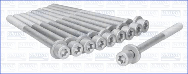 śruba głowicy komplet AJUSA 81003700 607686