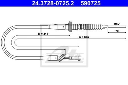 Linka sprzęgła ATE 24.3728-0725 4705607