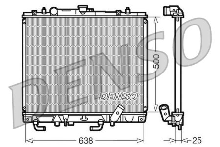 Chłodnica silnika DENSO DRM45016 MR571147