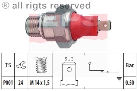 Czujnik cisnienia oleju FACET 1.800.022 5495159