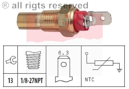 Czujnik temperatury wody FACET 1.830.115 3601363