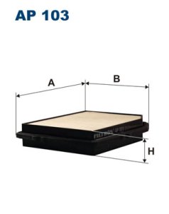 Filtr powietrza FILTRON AP103 C2136