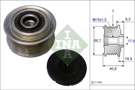 Sprzęgło alternatora INA 535007910 373214A000
