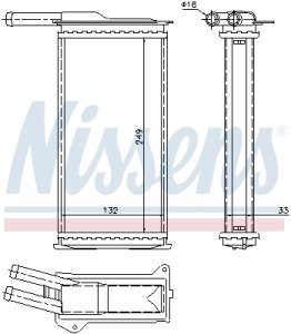 Nagrzewnica  NISSENS 71751 6079935