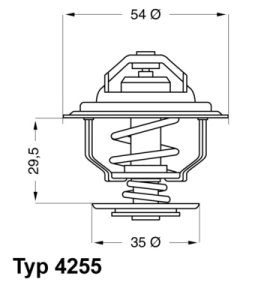 Termostat WAHLER 4255.87D 1338033