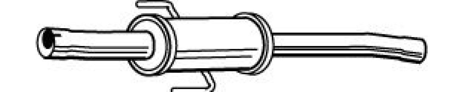 Tłumik środkowy WALKER 22418-62 