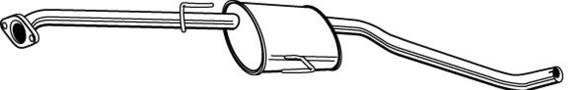 Tłumik środkowy WALKER 22566-66 5852359