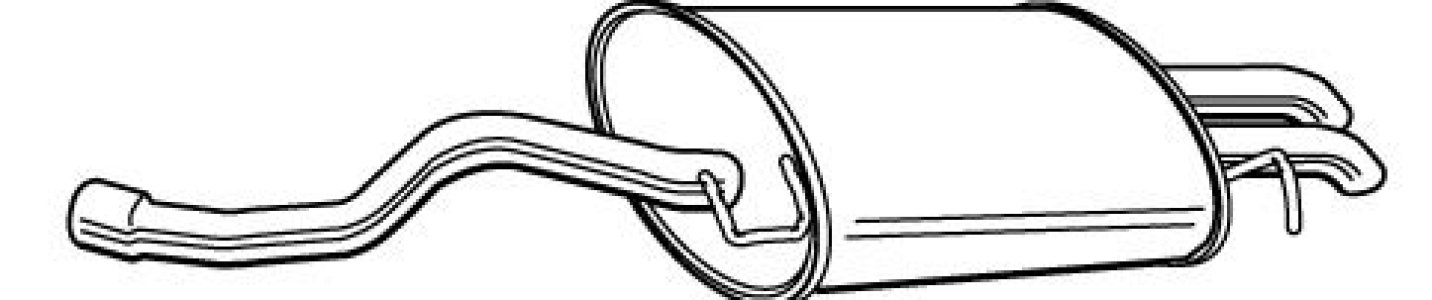 Tłumik końcowy WALKER 22744-64 1J6253609L