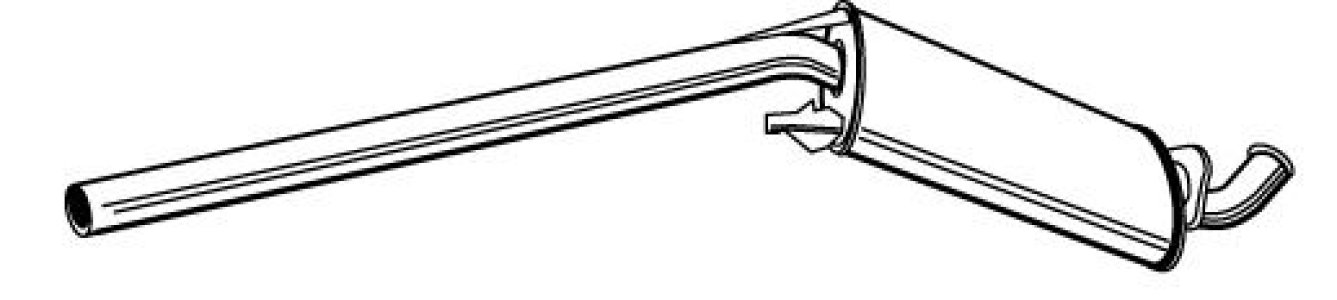 Tłumik środkowy WALKER 21204-65 4A0253409R