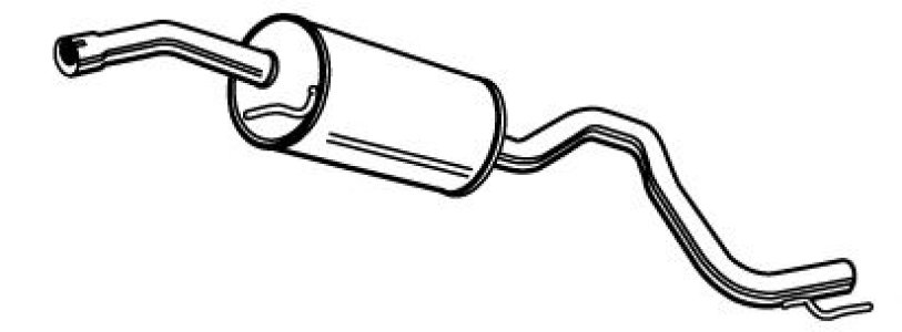 Tłumik środkowy WALKER 22772-65 023253409AS