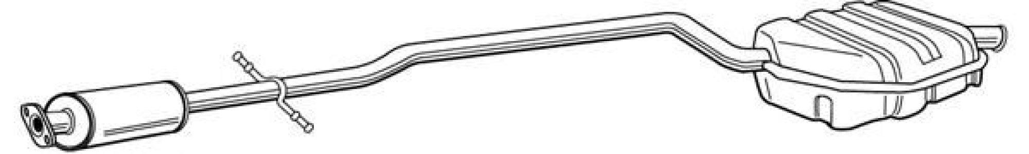 Tłumik środkowy WALKER 22685-65 18101485994