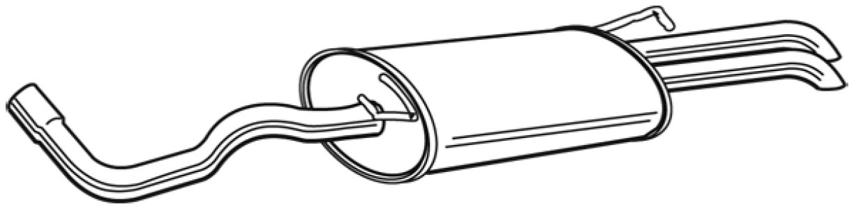 Tłumik końcowy WALKER 22977-65 1J5253609AJ
