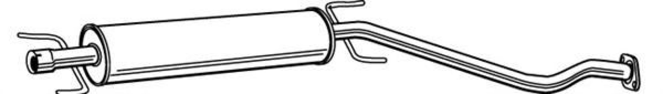 Tłumik środkowy WALKER 71579-66 5852071