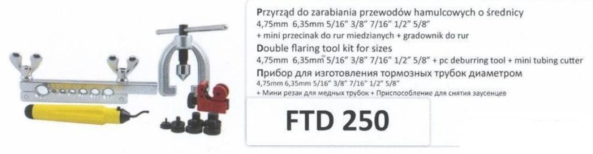 Przyrząd do spęczania przewód hamulcowy ftd-250 WP FTD250 