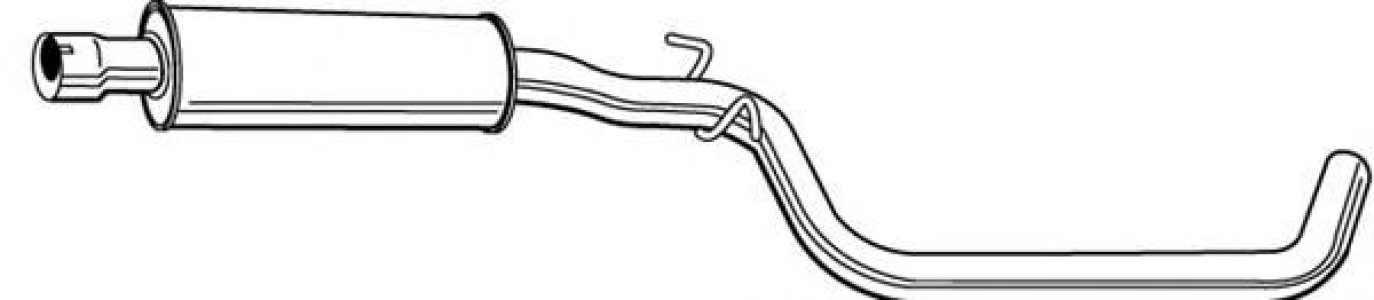 Tłumik środkowy WALKER 22880-65 1K0253209B