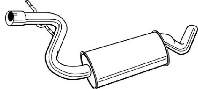 Tłumik środkowy WALKER 22889-63 1T0253209E